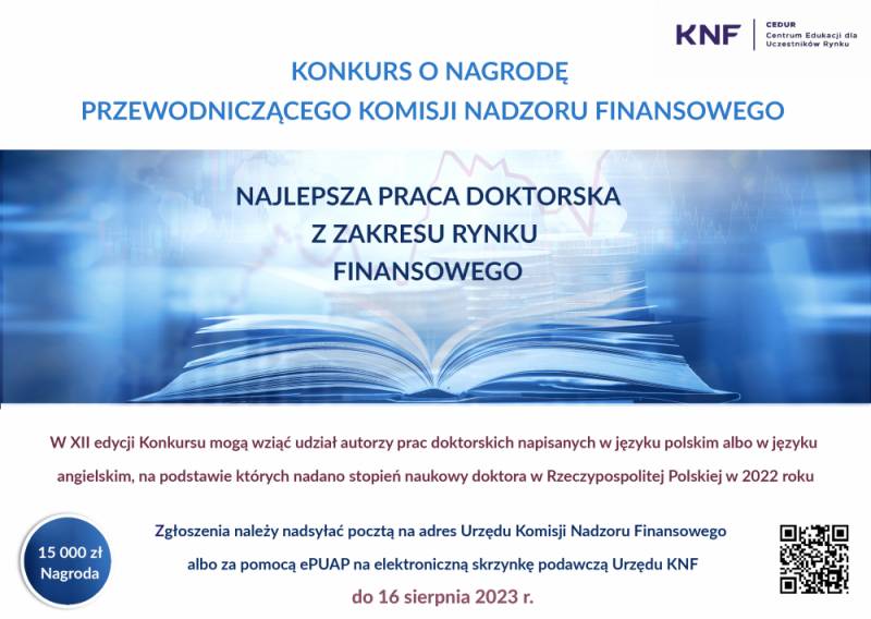 : Urząd KNF - Trwa XII edycja Konkursu o Nagrodę ...