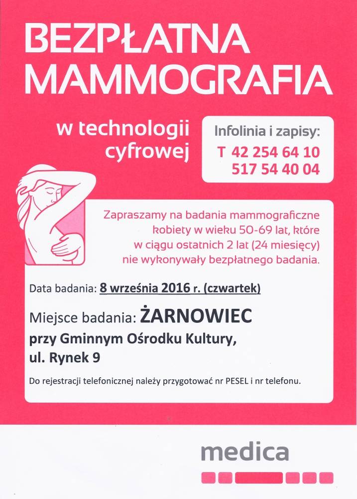 : Bezpłatna mammografia