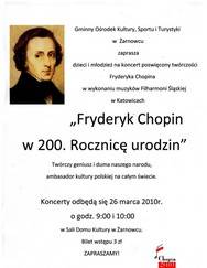 : Fryderyk Chopin w 200. rocznicę urodzin-koncert